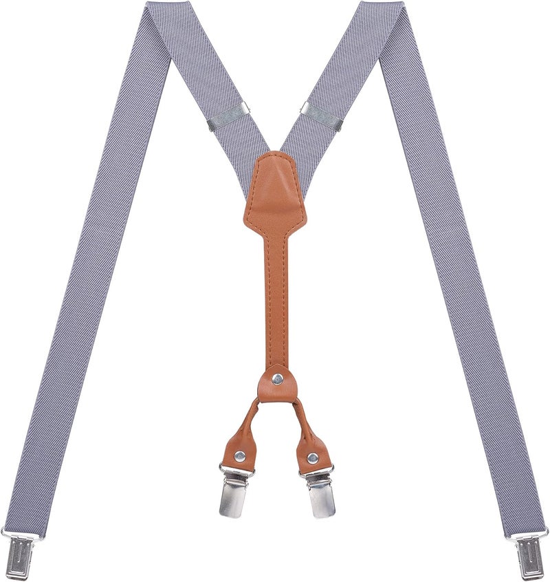 Action Ward Store Women's Suspenders - 1" Width - Y Back 4 Clip Skinny Ladies Suspenders - Image 1